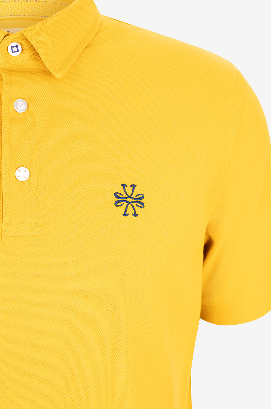 JACOB COHEN Polo à manches courtes en coton Homme JAUNE MOYEN 3