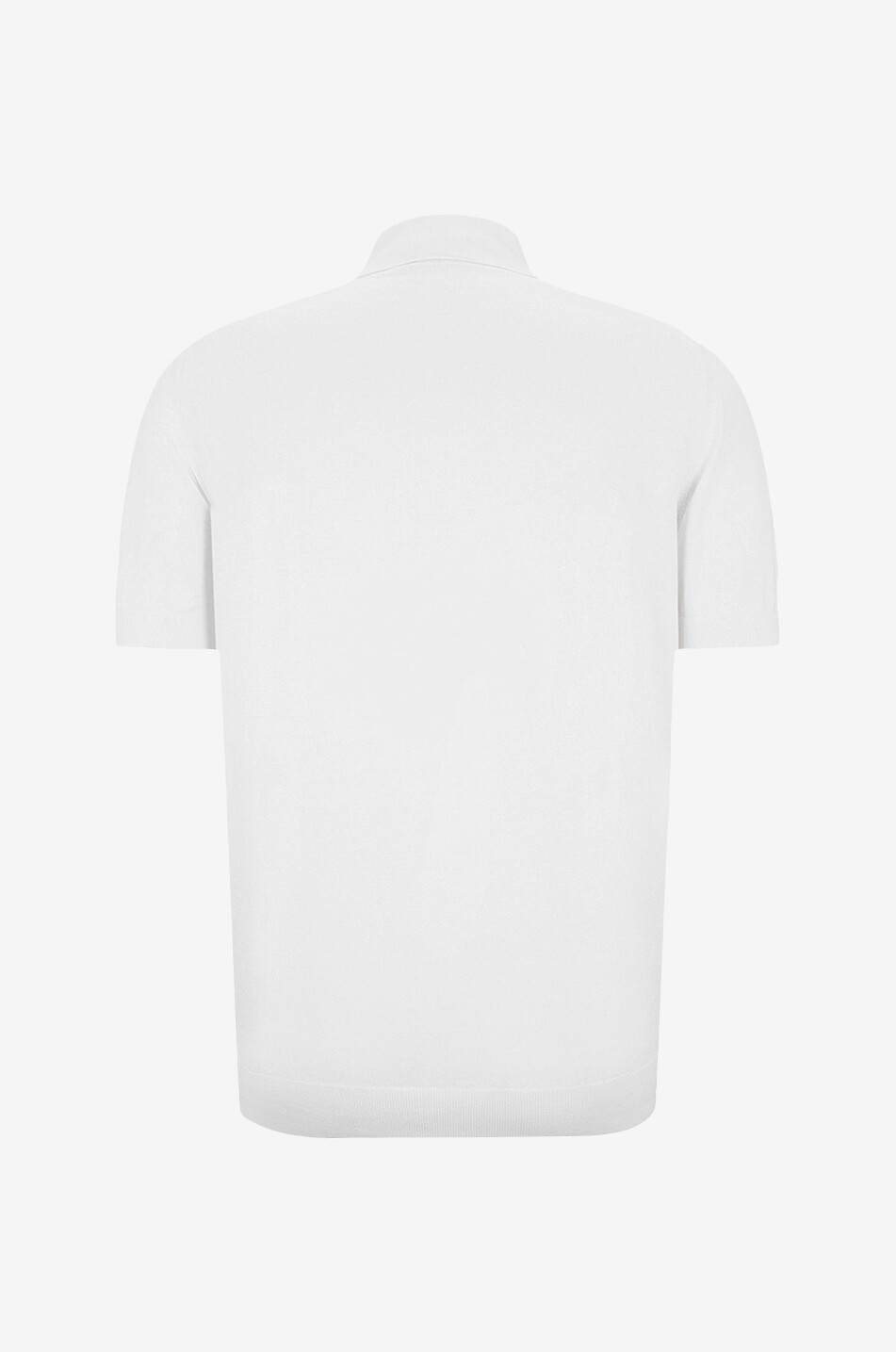 FEDELI Polo à manches courtes et col zippé Fort Homme BLANC 2