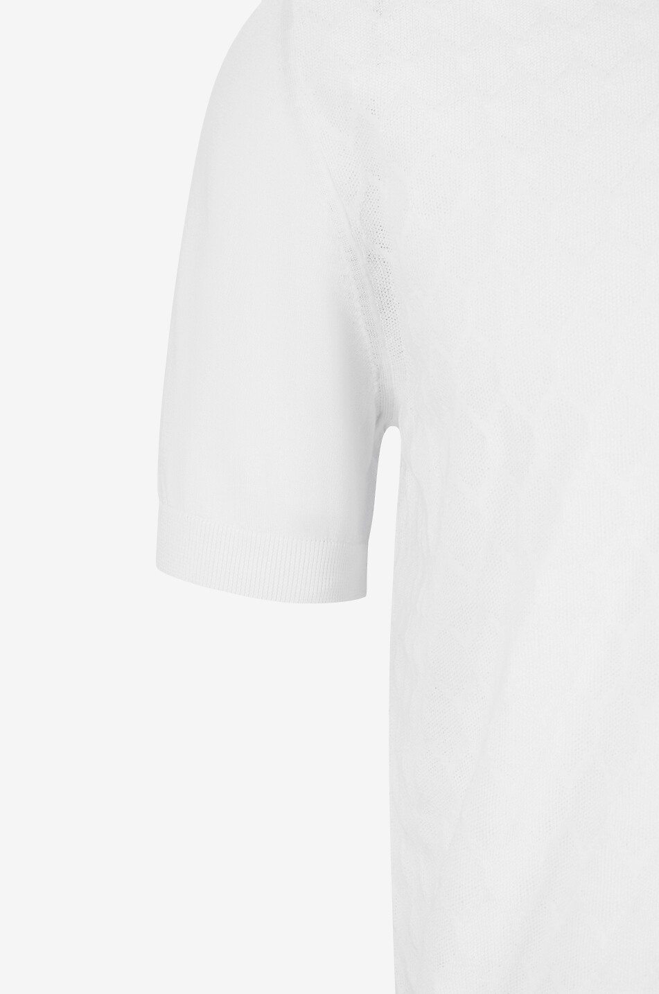 FEDELI Polo à manches courtes et col zippé Fort Homme BLANC 3