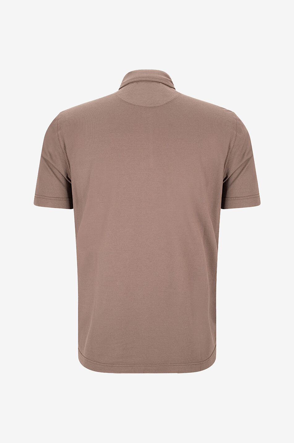 FEDELI Alby Iconic cotton polo shirt Men DARK BROWN 2