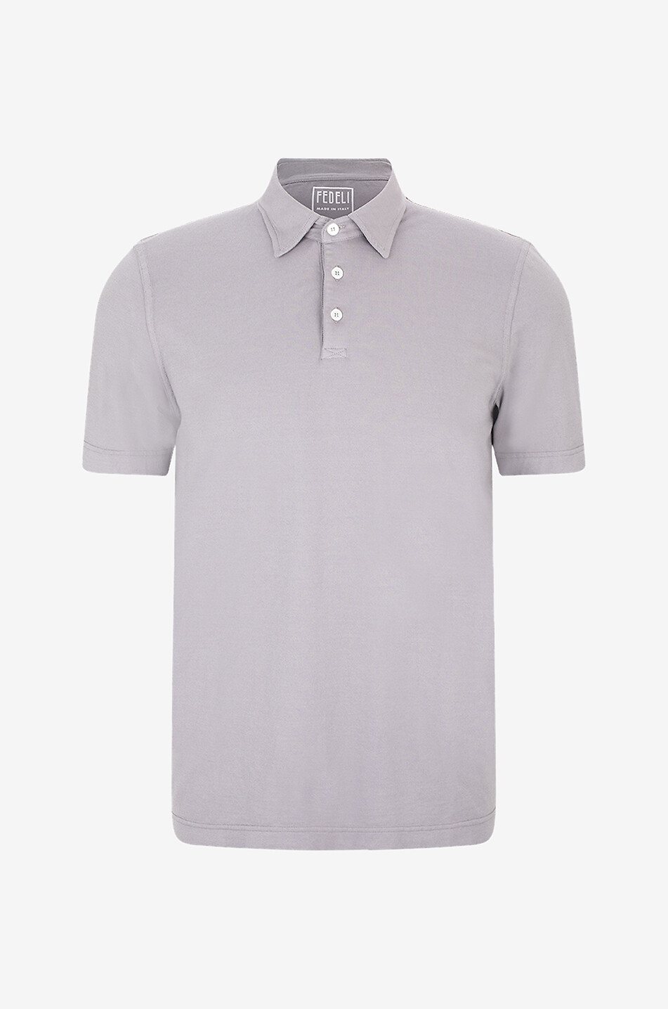 FEDELI Alby Iconic cotton polo shirt Men BROWN 1