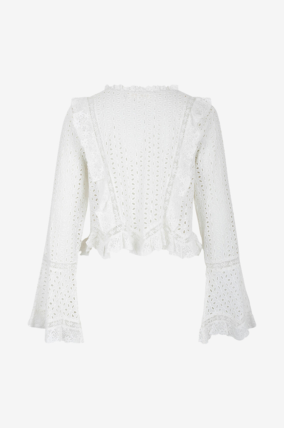 Bluse aus Baumwolle mit Lochstickereien Brightlin