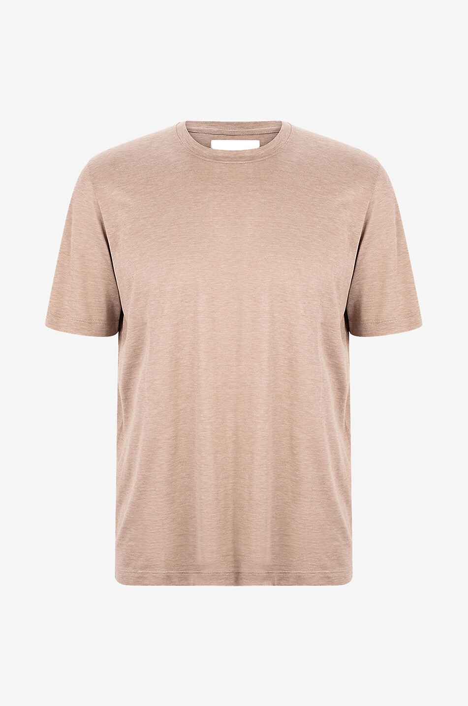 James short-sleeved silk and cotton T-shirt
