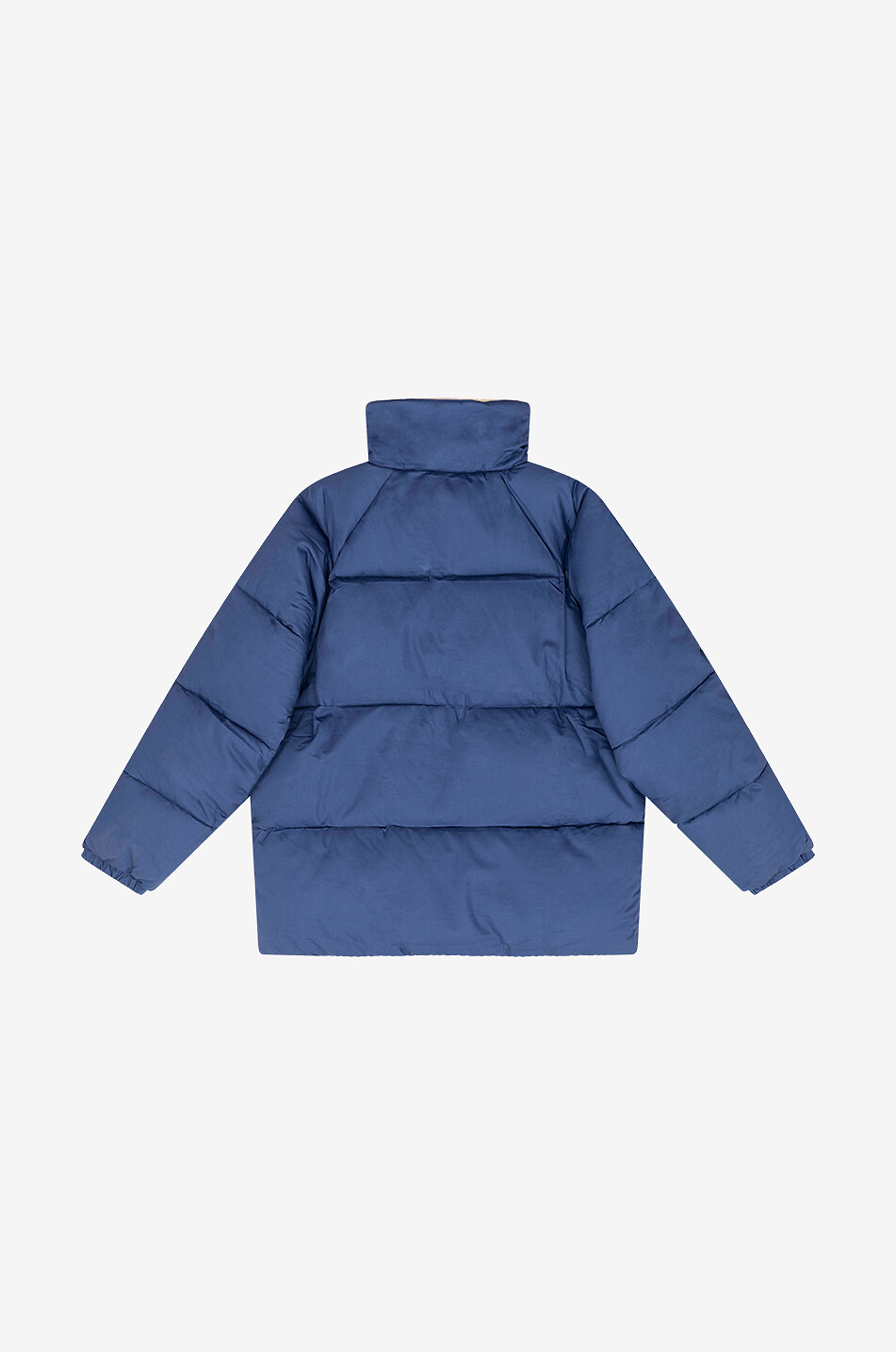 TINYCOTTONS Sherpa collar children's quilted jacket Boy BLUE 2