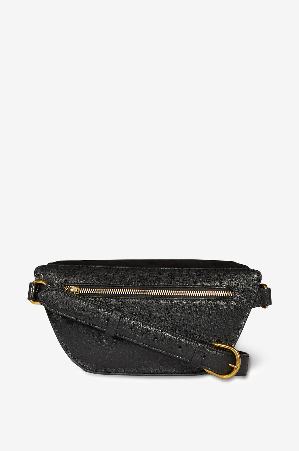 JEROME DREYFUSS Lino suede and grained leather belt bag Women BLACK 3