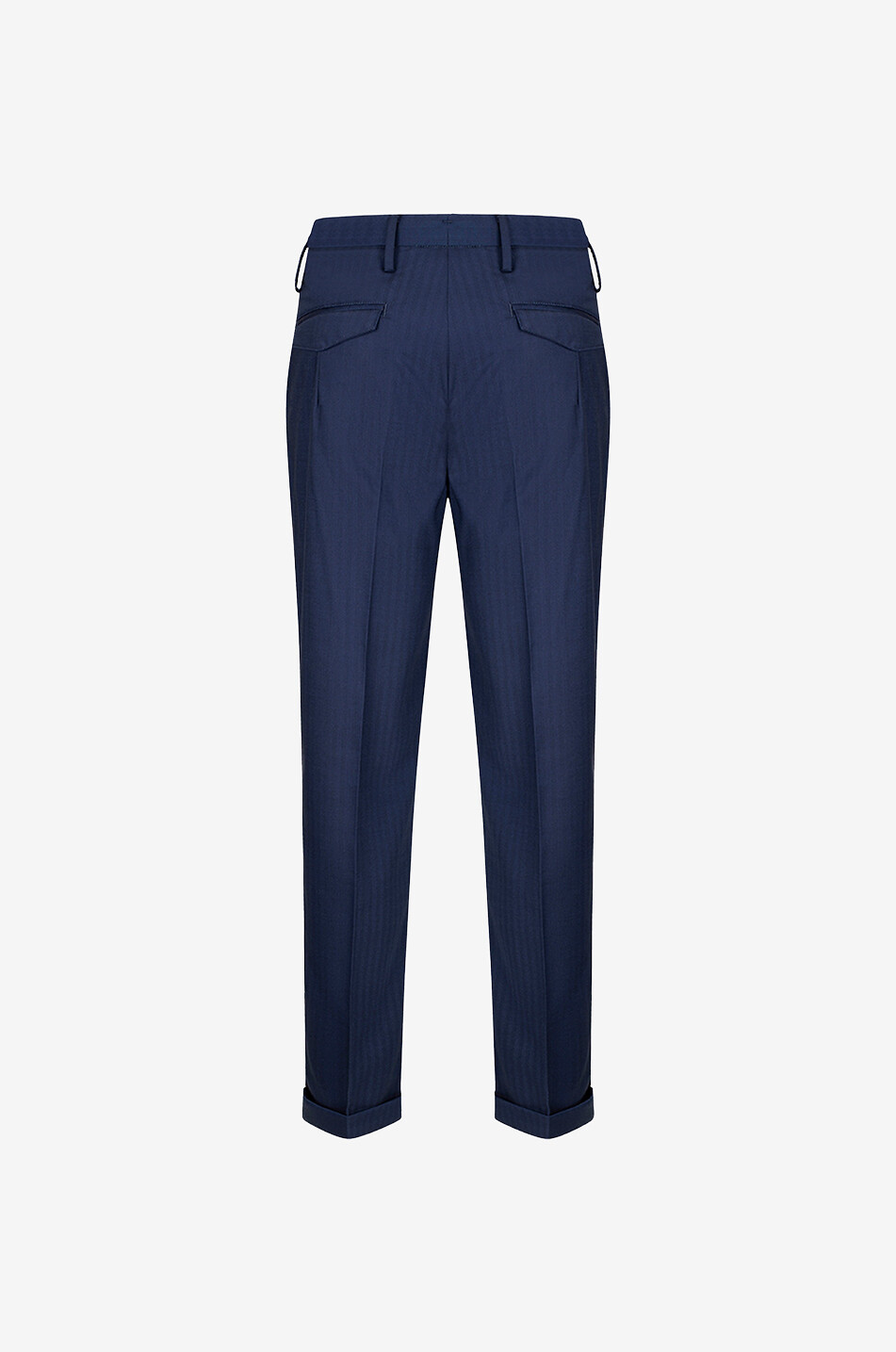 B SETTECENTO Baggy-Bundfaltenhose aus Wollmix Herren DUNKELBLAU 2