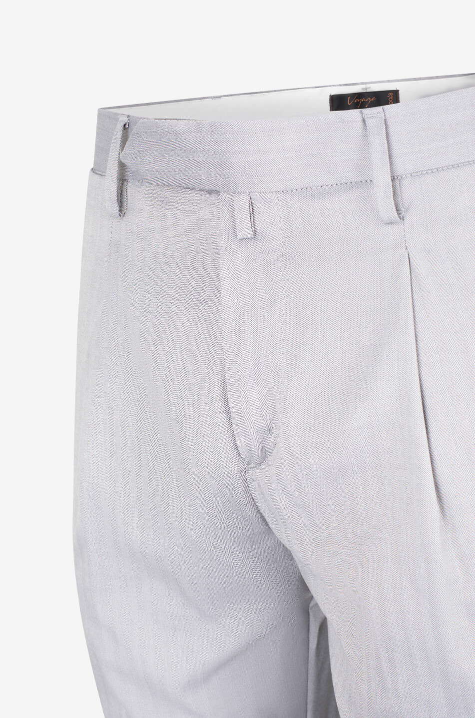 B SETTECENTO Wool blend baggy trousers with waistband tucks Men LIGHT GREY 3
