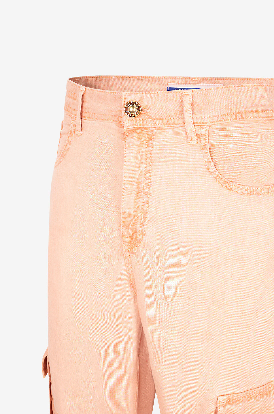 JACOB COHEN Pantalon cargo en denim Riri Femme ORANGE CLAIR 3