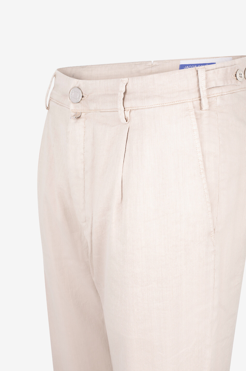 JACOB COHEN Henry linen and cotton trousers Men Light beige 3