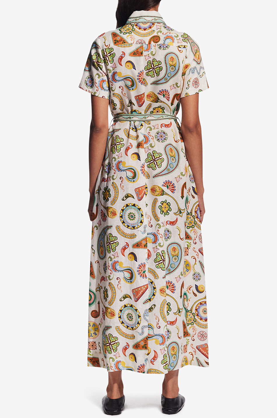 Robe chemise longue en lin Arcade