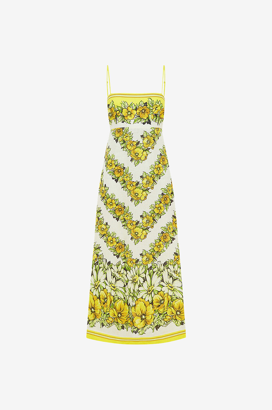 Robe longue à bretelles en lin Gisela Day