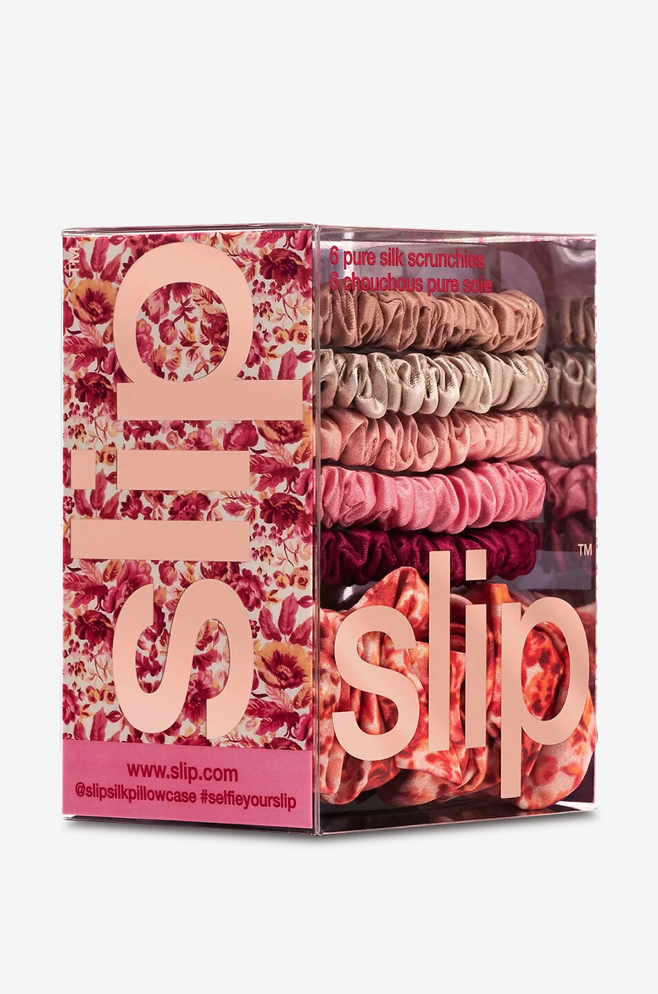 SLIP Lot de 6 élastiques en soie pour cheveux Slipsilk Assorted Flora Unisexe Incolore 3