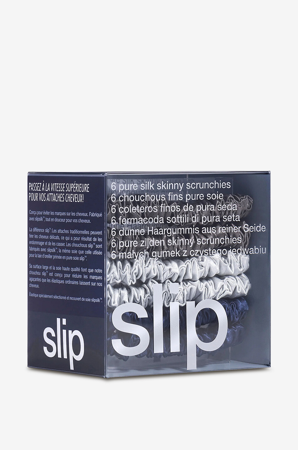 SLIP Lot de 6 élastiques en soie pour cheveux Slipsilk Skinny Midnight Unisexe Incolore 3