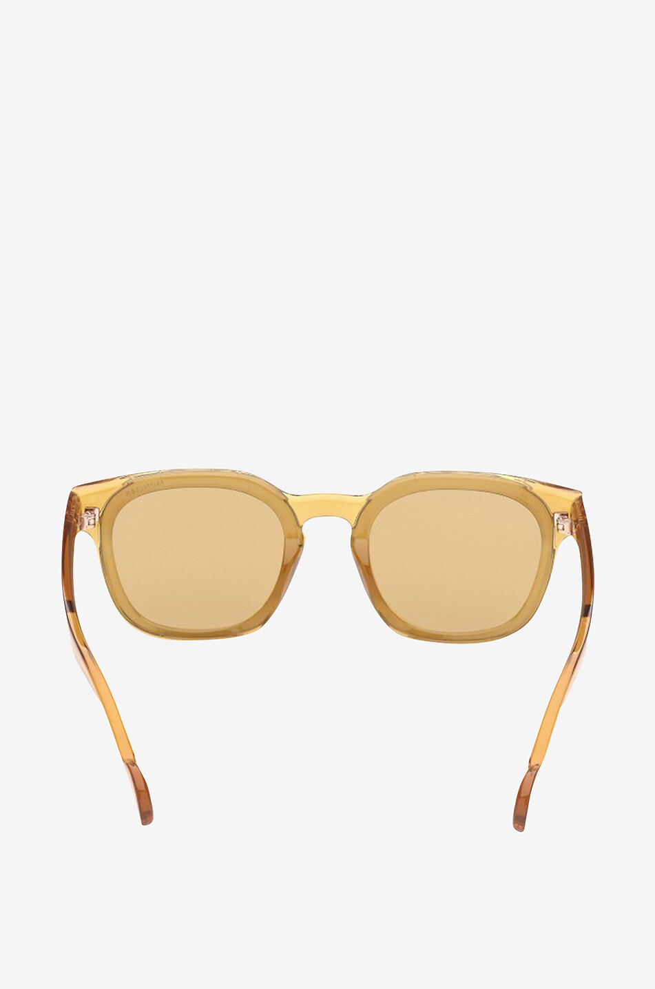 MONCLER Transparente quadratische Sonnenbrille Damen BEIGE 2
