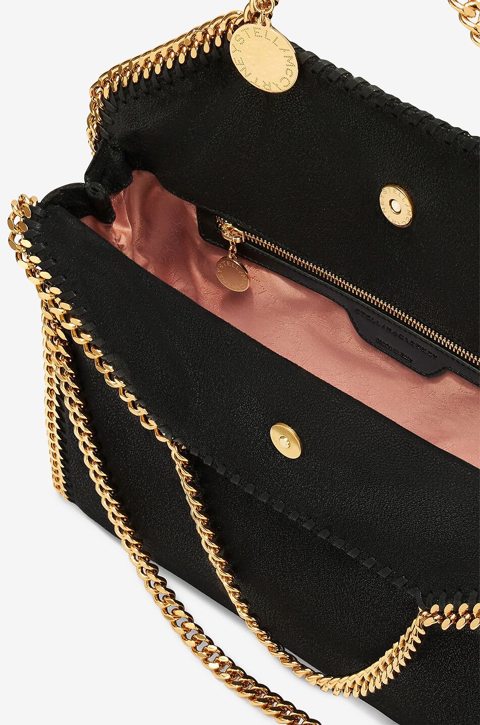 STELLA McCARTNEY Sac à main en daim synthétique Falabella Shaggy Deer Femme NOIR 3