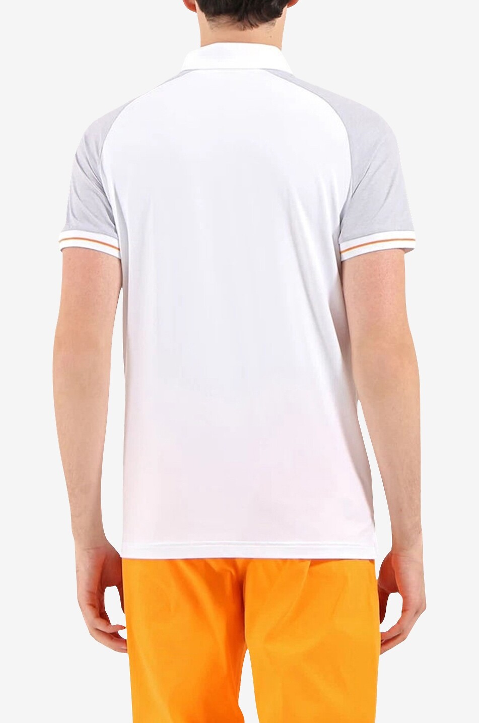 CHERVO Arachide 100 colour block polo shirt Men WHITE 3