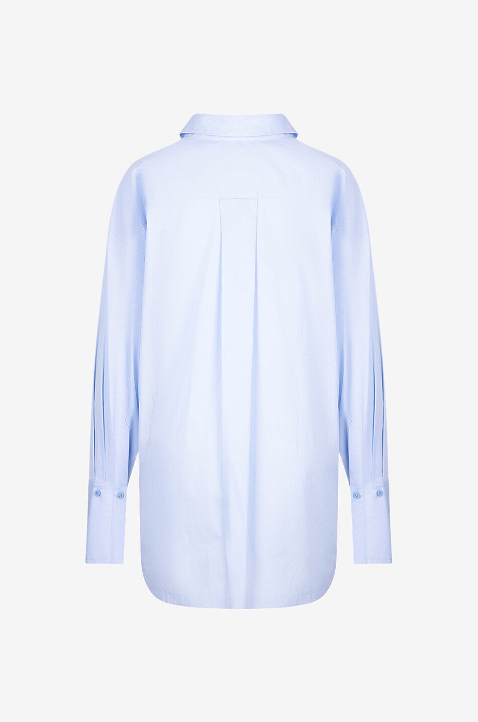 THE ATTICO Diana cotton long-sleeved shirt Women BLUE 2