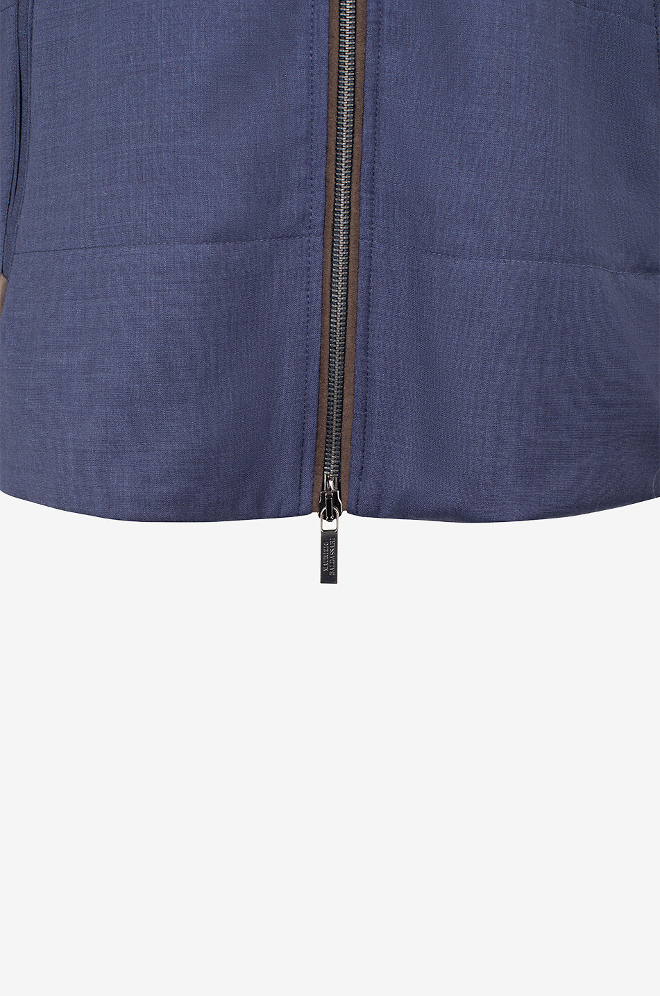 MAURIZIO BALDASSARI Doudoune sans manches en laine vierge Homme BLEU MOYEN 3