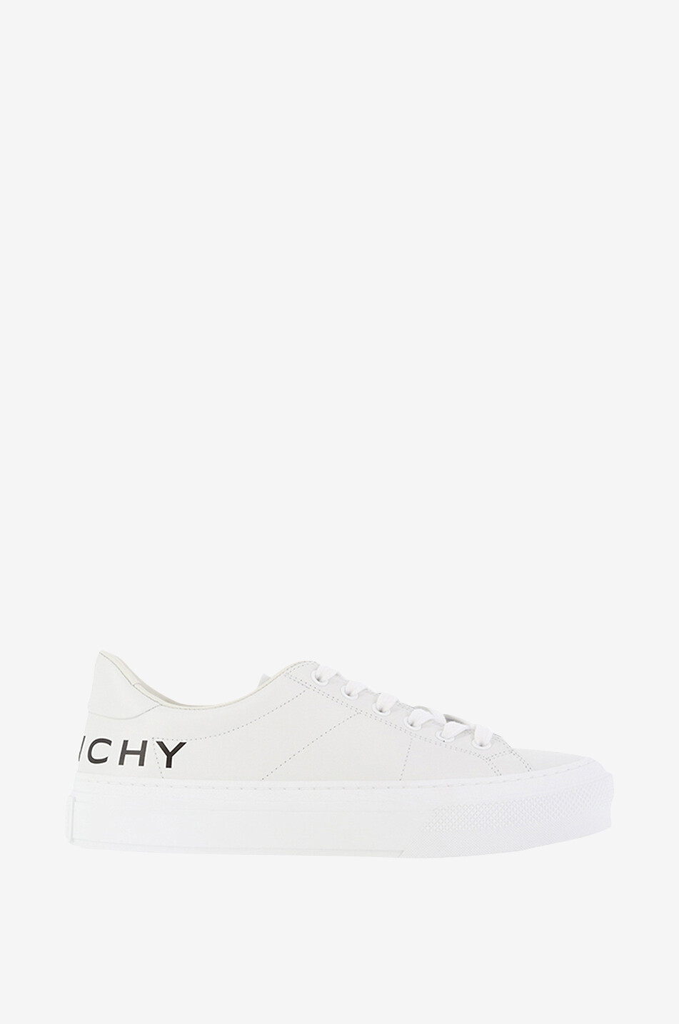 Niedrige Lederschnürsneakers mit Logoprint City Sport