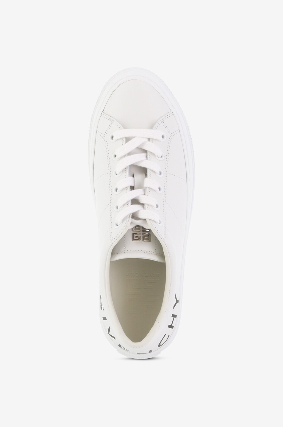 Niedrige Lederschnürsneakers mit Logoprint City Sport