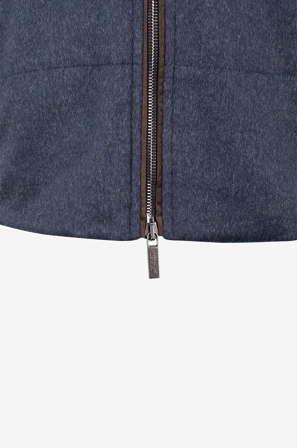 MAURIZIO BALDASSARI Cashmere sleeveless down jacket Men MEDIUM BLUE 3