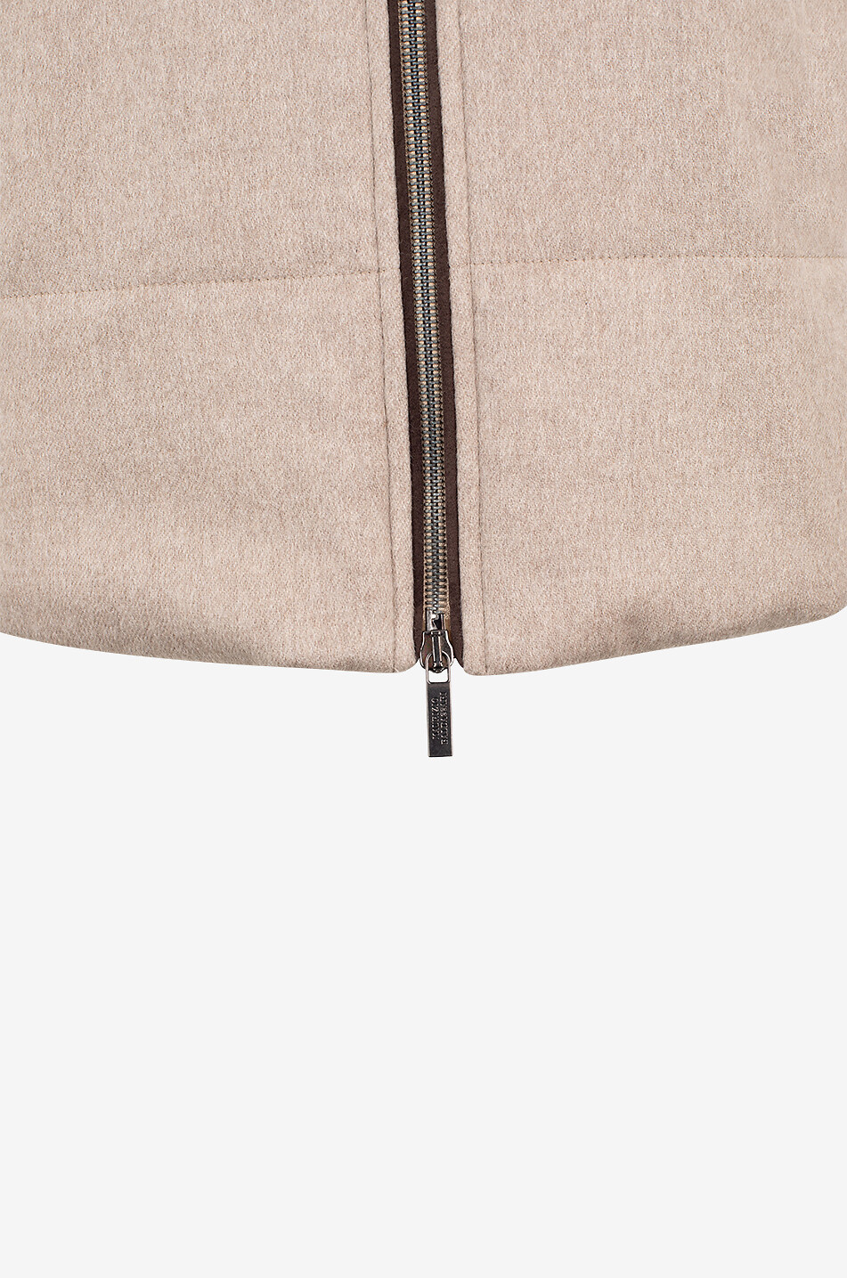 MAURIZIO BALDASSARI Cashmere sleeveless down jacket Men CAMEL 3