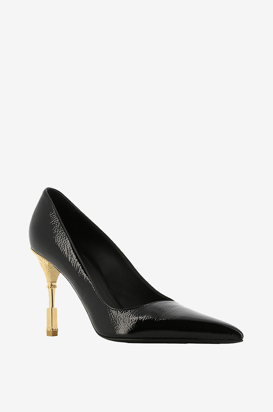 Moneta 100 cracked patent leather pumps