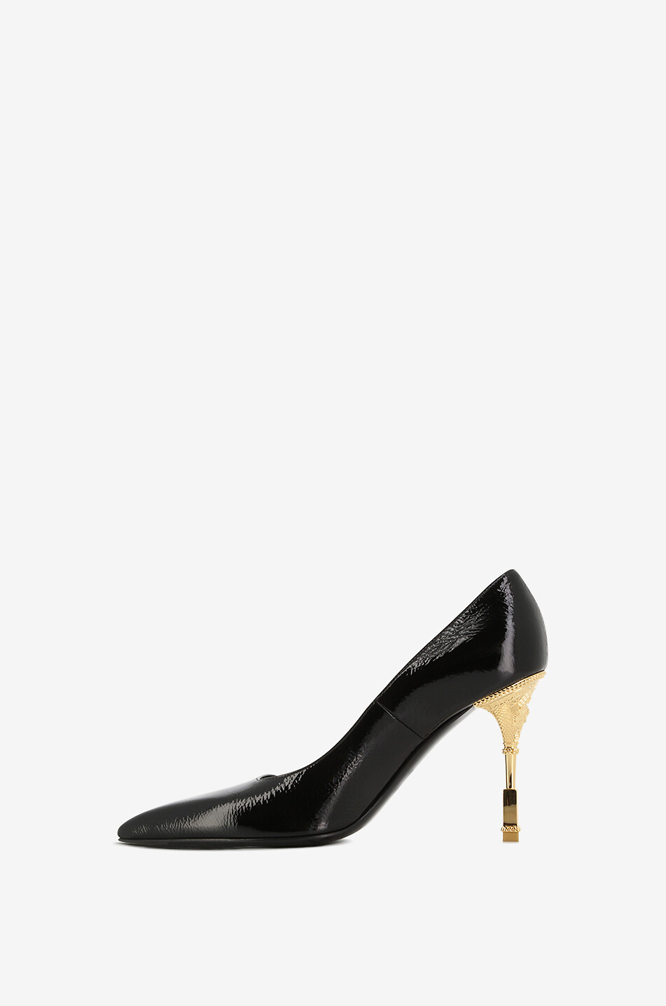Moneta 100 cracked patent leather pumps