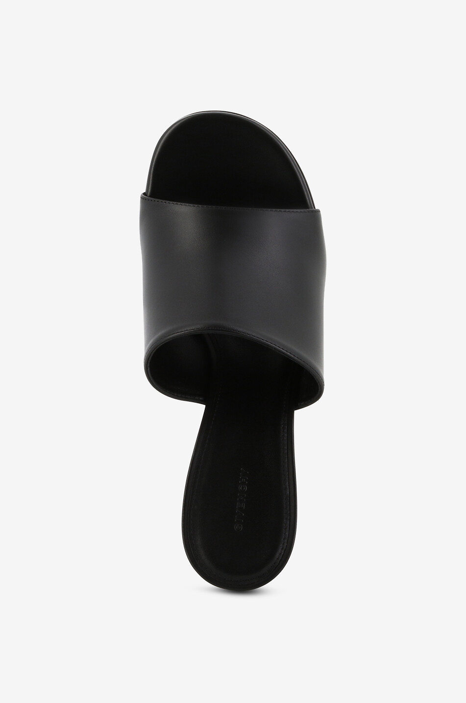 GIVENCHY G Cube 55 smooth leather heeled mules Women BLACK 5