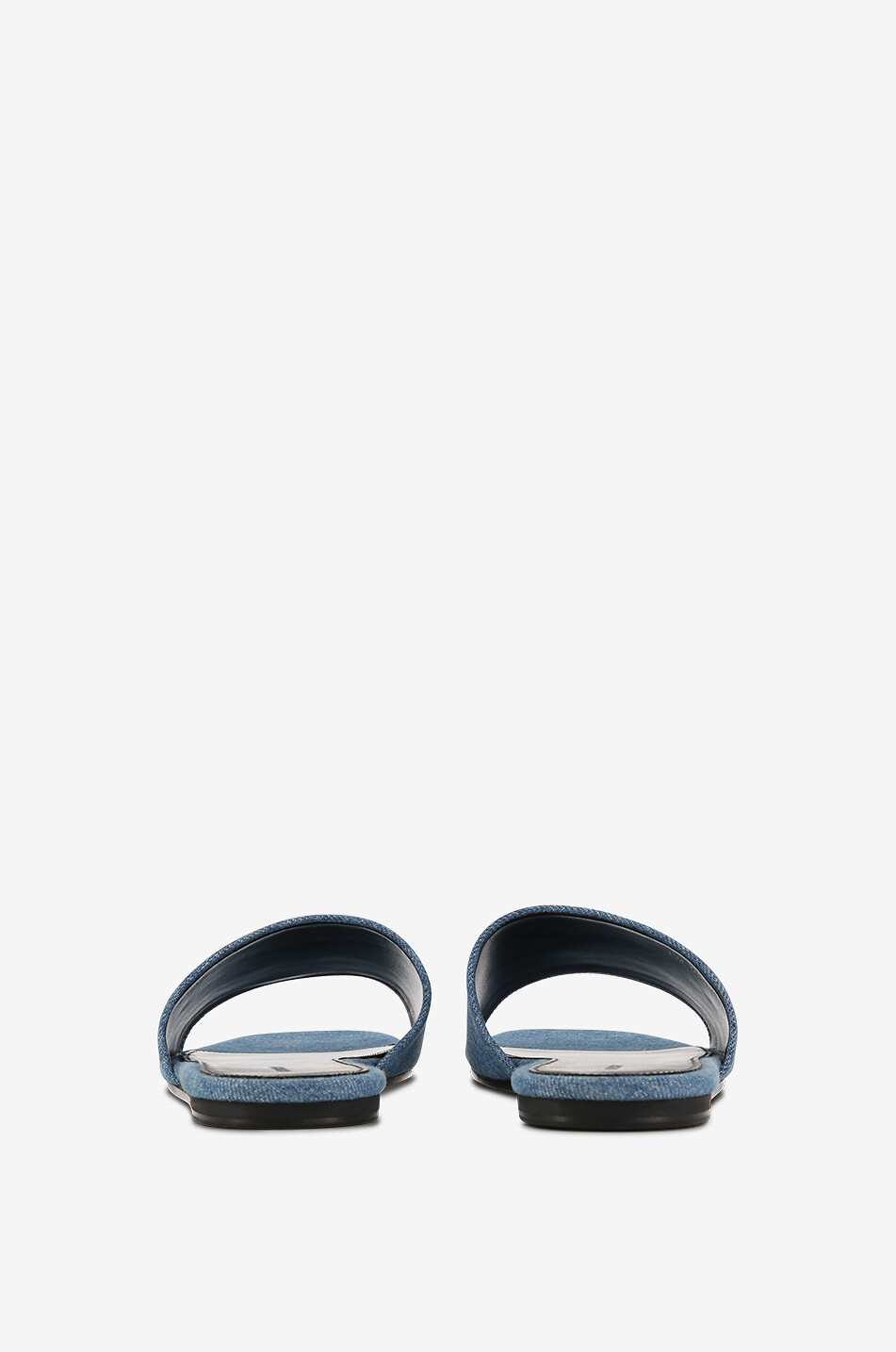 Mules plates en denim délavé imprimées GIVENCHY
