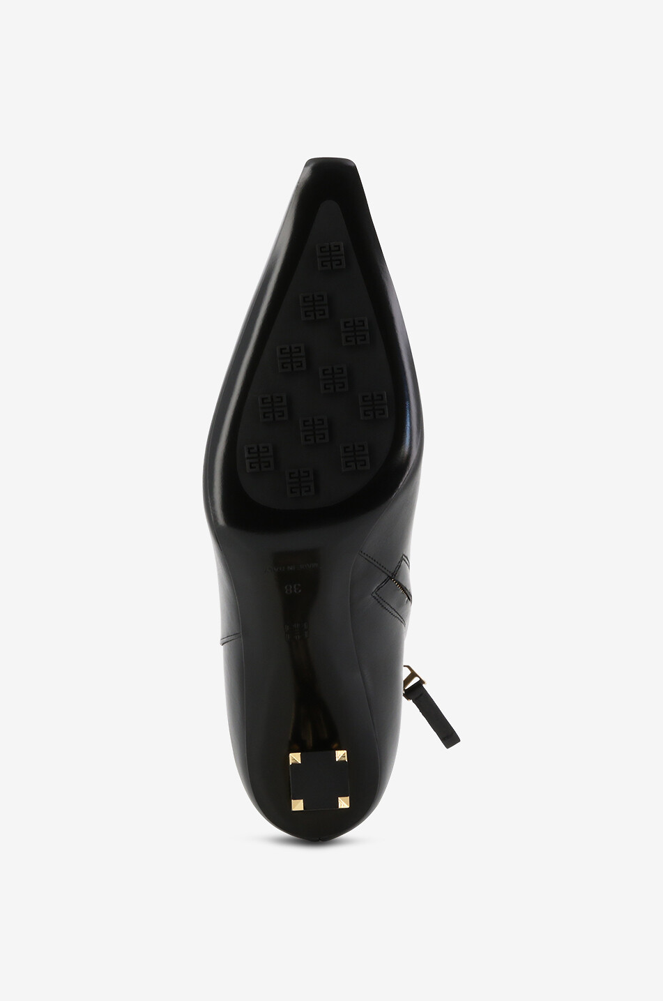GIVENCHY Bottines en cuir à bouts pointus et talon G Cube 85 Femme NOIR 6