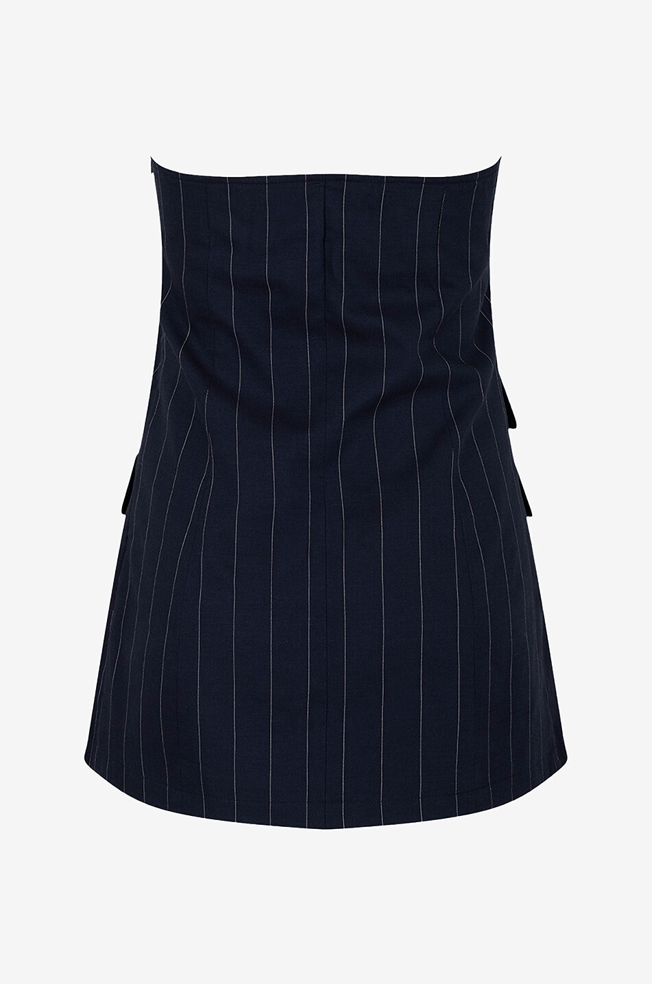 THE FRANKIE SHOP Schulterfreie Weste aus Leinen und Baumwolle Sunny Damen DUNKELBLAU 2