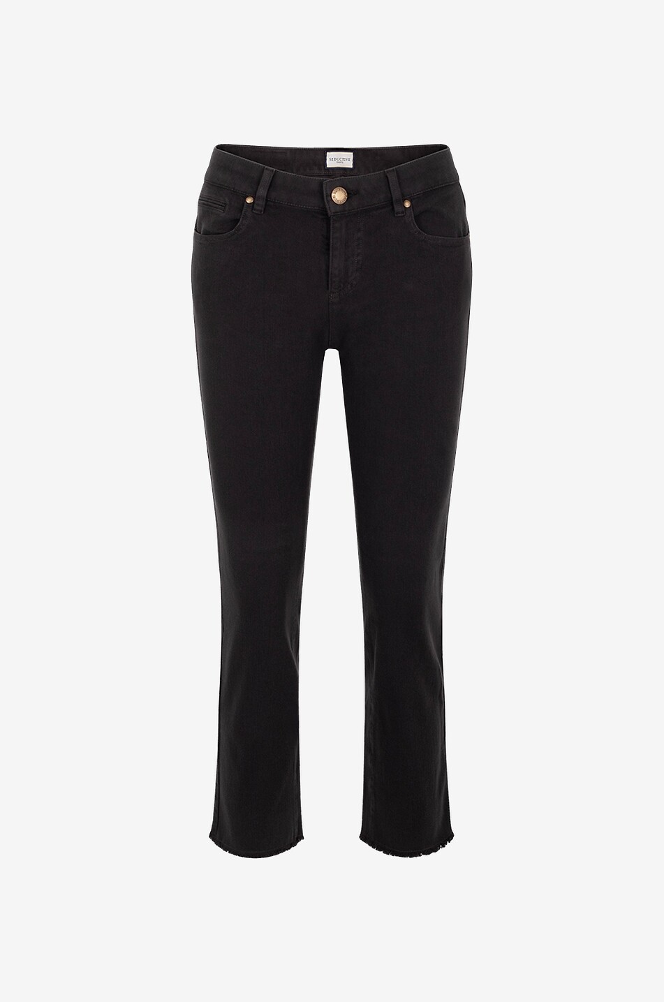 Jean slim en coton Claire Cropped