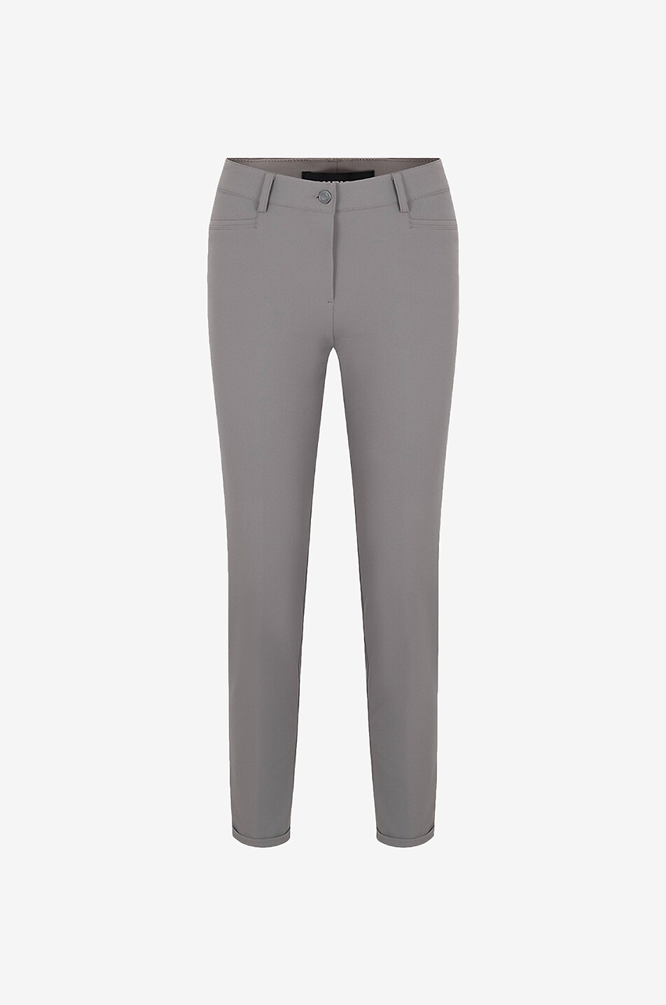 CAMBIO Renira slim fit crepe trousers Women LIGHT GREY 1