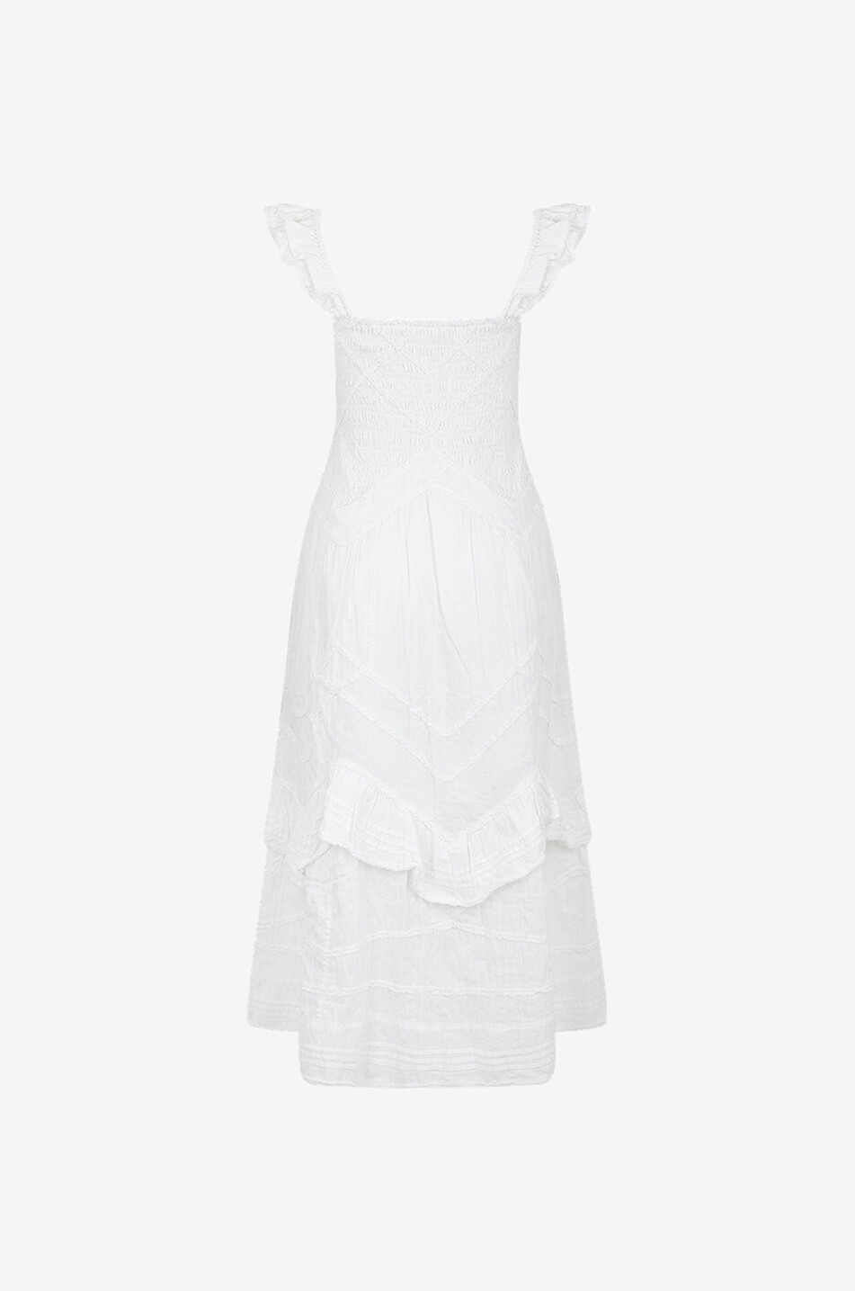 LOVESHACKFANCY Ärmelloses Midi-Kleid aus Baumwolle Brin Damen WEISS 2