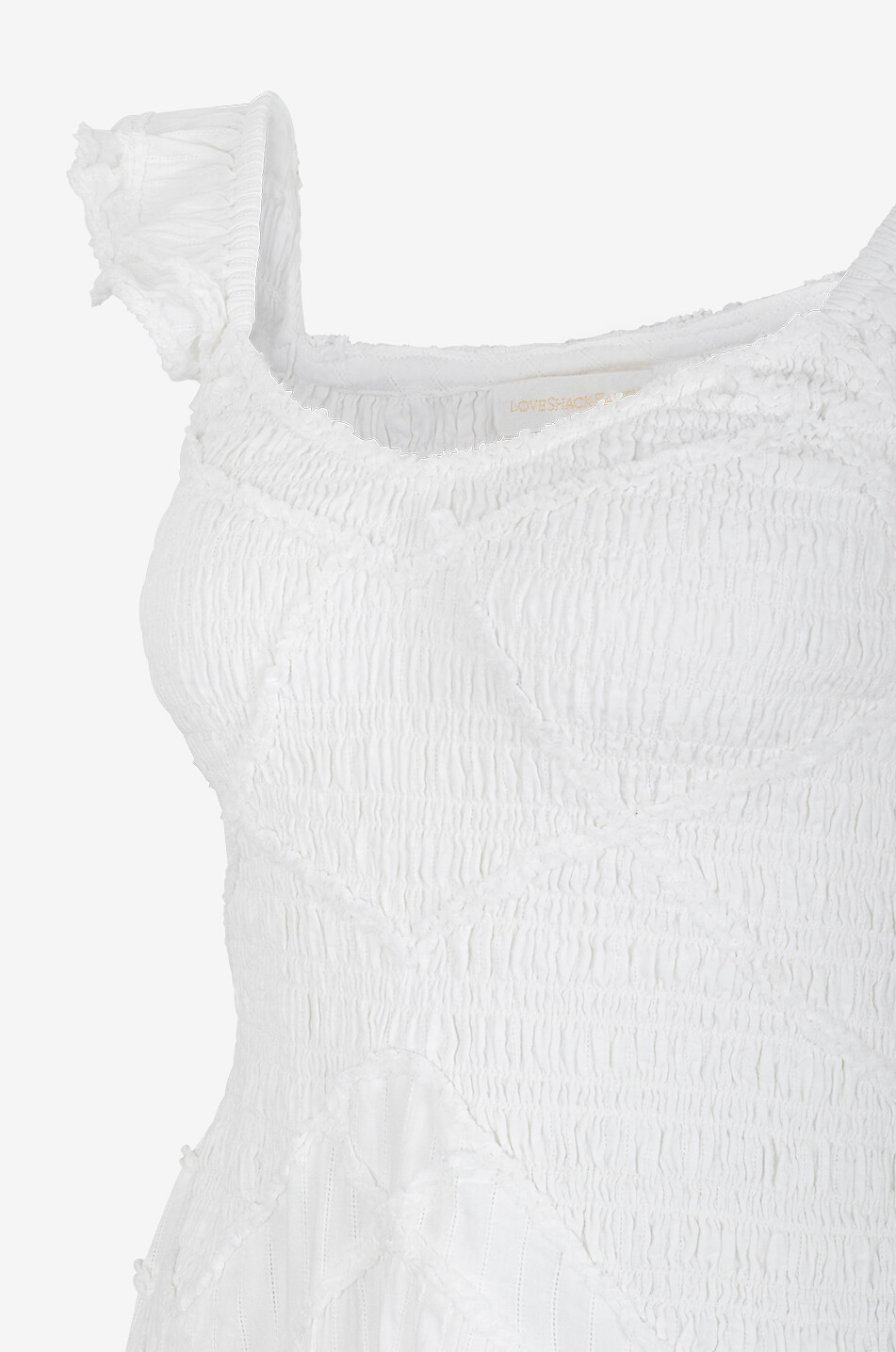 LOVESHACKFANCY Ärmelloses Midi-Kleid aus Baumwolle Brin Damen WEISS 3