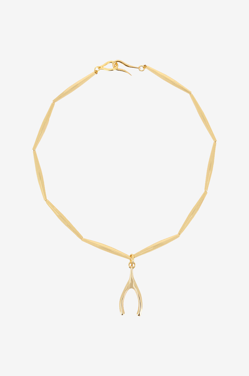 Collier doré Lumia Talismans Wishbone