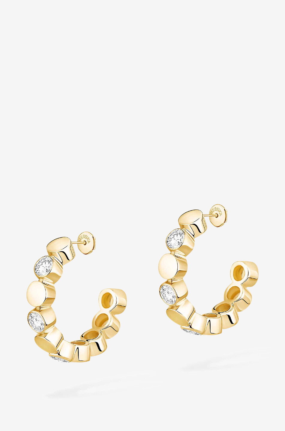 MESSIKA Creolen aus Gold und Diamanten D-Vibes Damen GELB 1