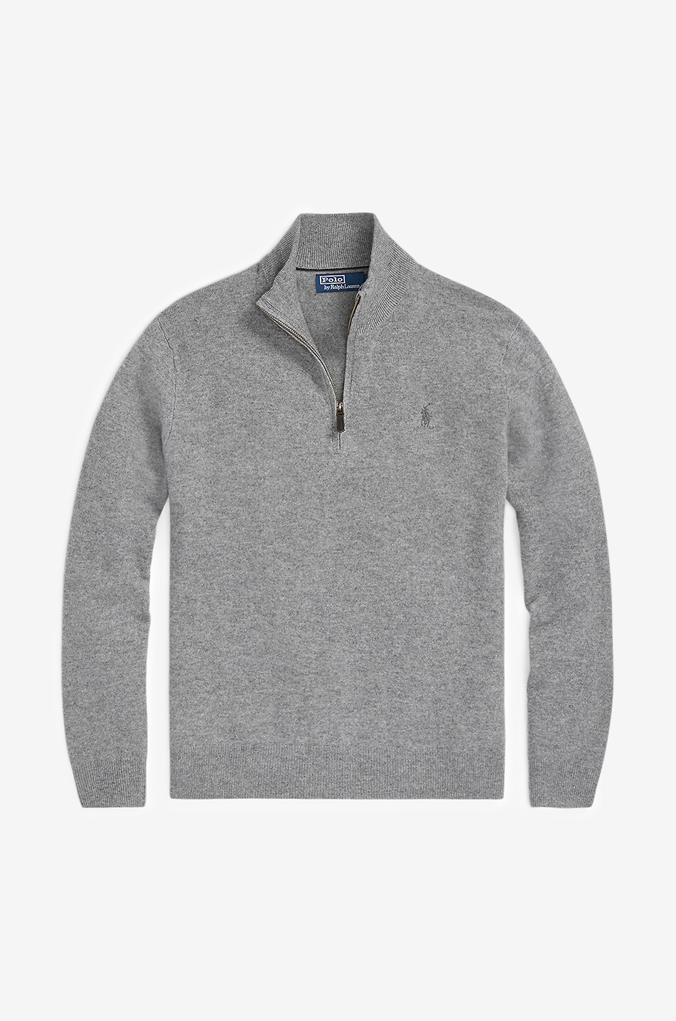 Ralph lauren grey half zip hotsell