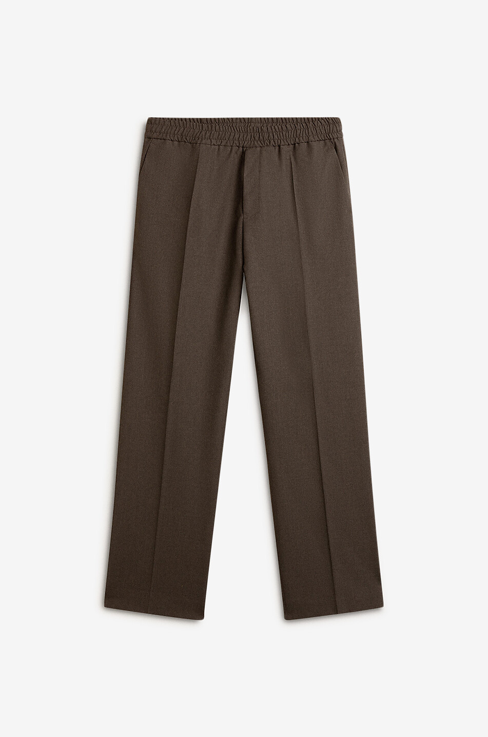 GOLDEN GOOSE Lenny jogger fit straight-leg wool trousers Men MEDIUM GREY 1
