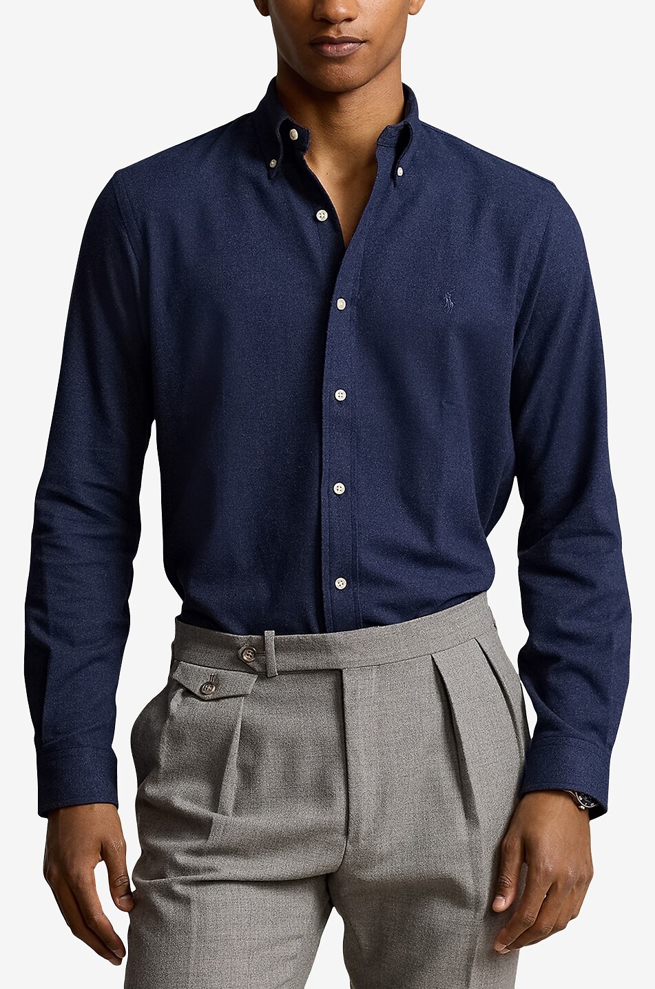 POLO RALPH LAUREN Hemd aus Performance-Twill Pony Custom Fit Herren DUNKELBLAU 2