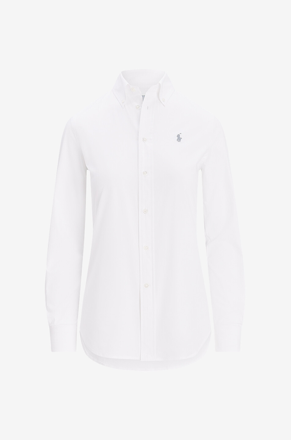Pony cinched poplin stretch shirt