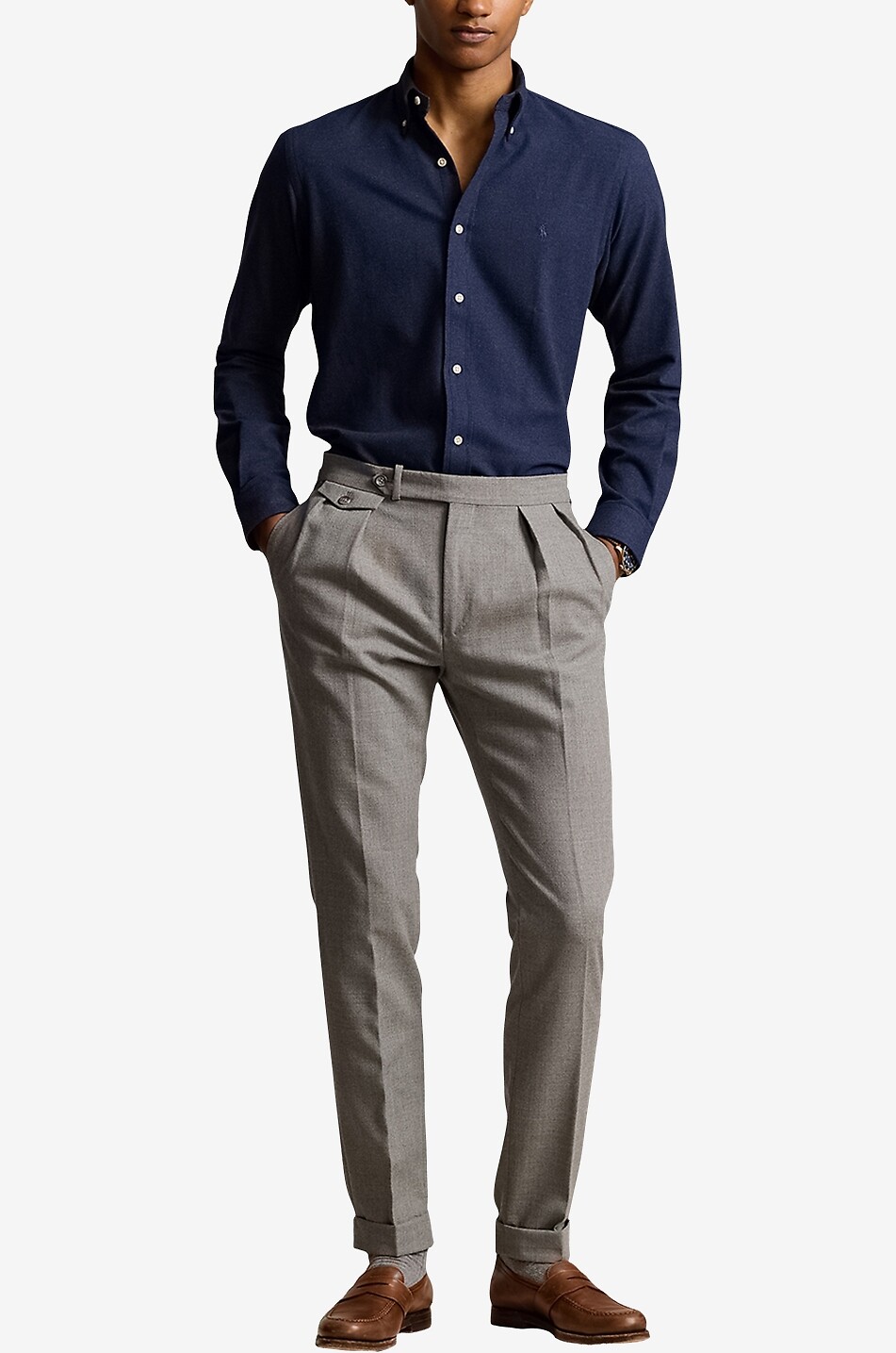 POLO RALPH LAUREN Hemd aus Performance-Twill Pony Custom Fit Herren DUNKELBLAU 4