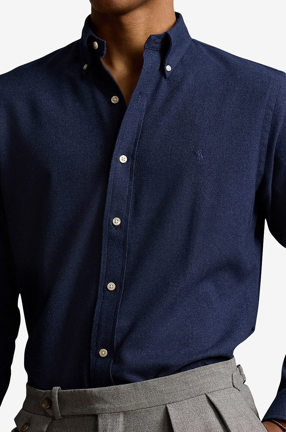 POLO RALPH LAUREN Hemd aus Performance-Twill Pony Custom Fit Herren DUNKELBLAU 5