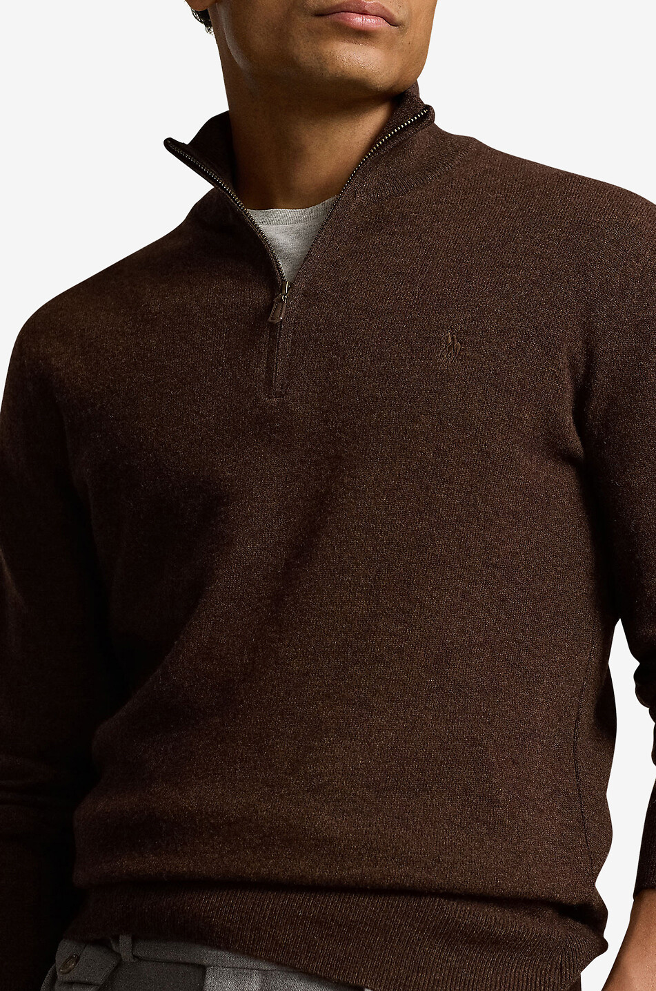 Mens ralph lauren half zip jumper on sale