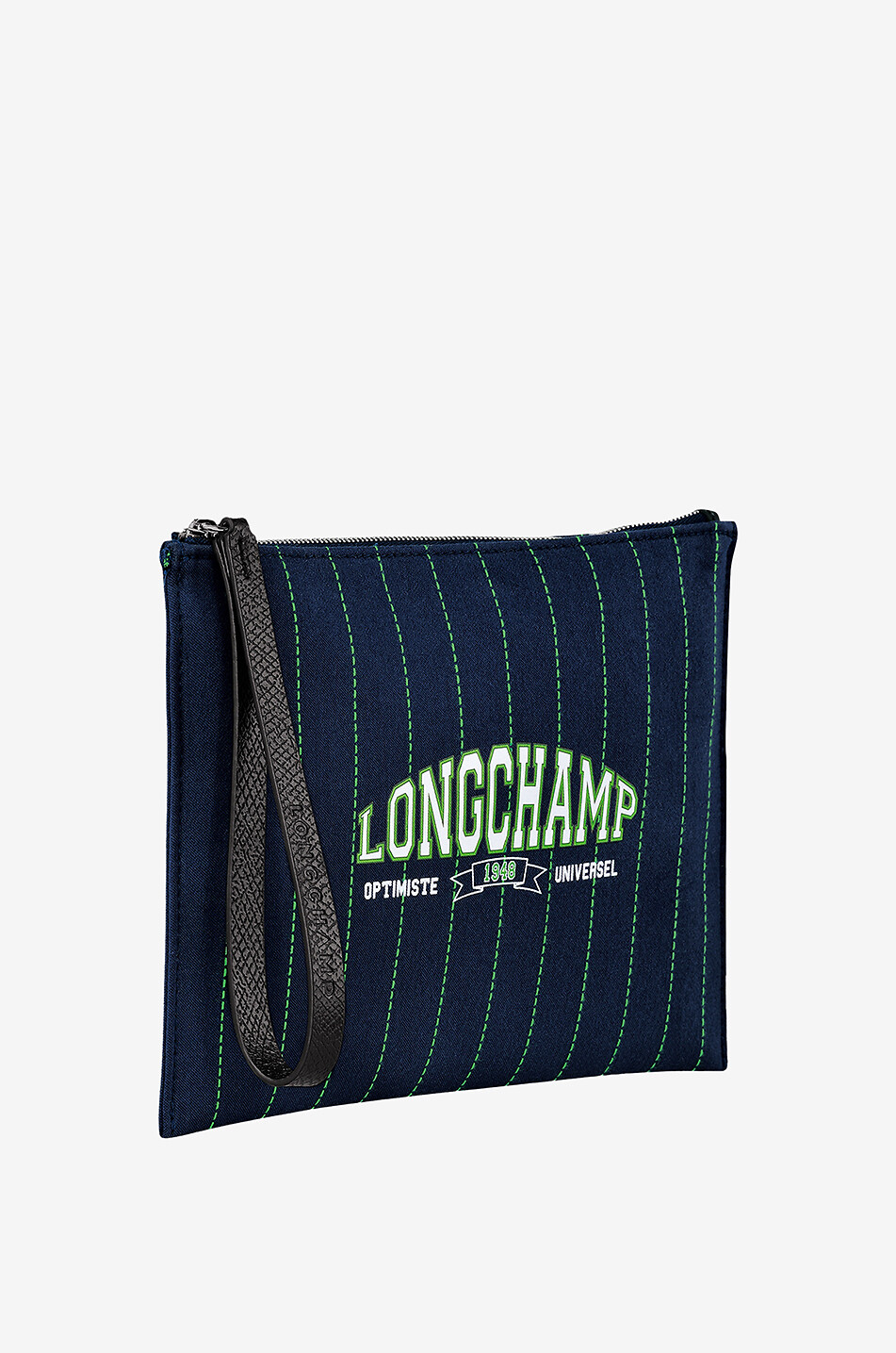 Essential striped canvas logo printed pouch LONGCHAMP Bongenie