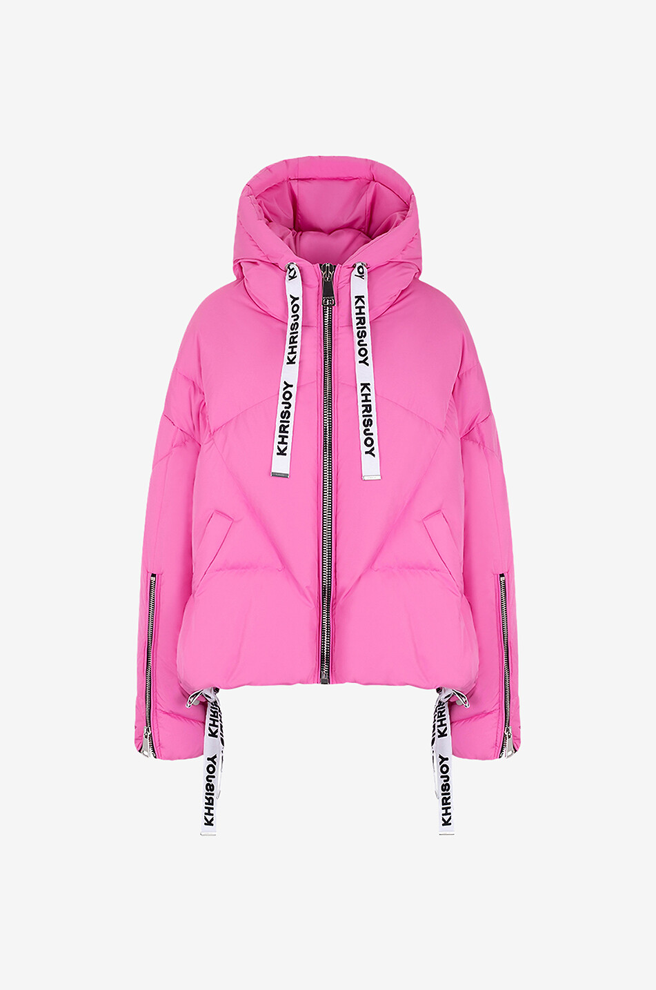 KHRISJOY Weite Daunenjacke mit Kapuze Khris Iconic Damen MITTELROSA 1