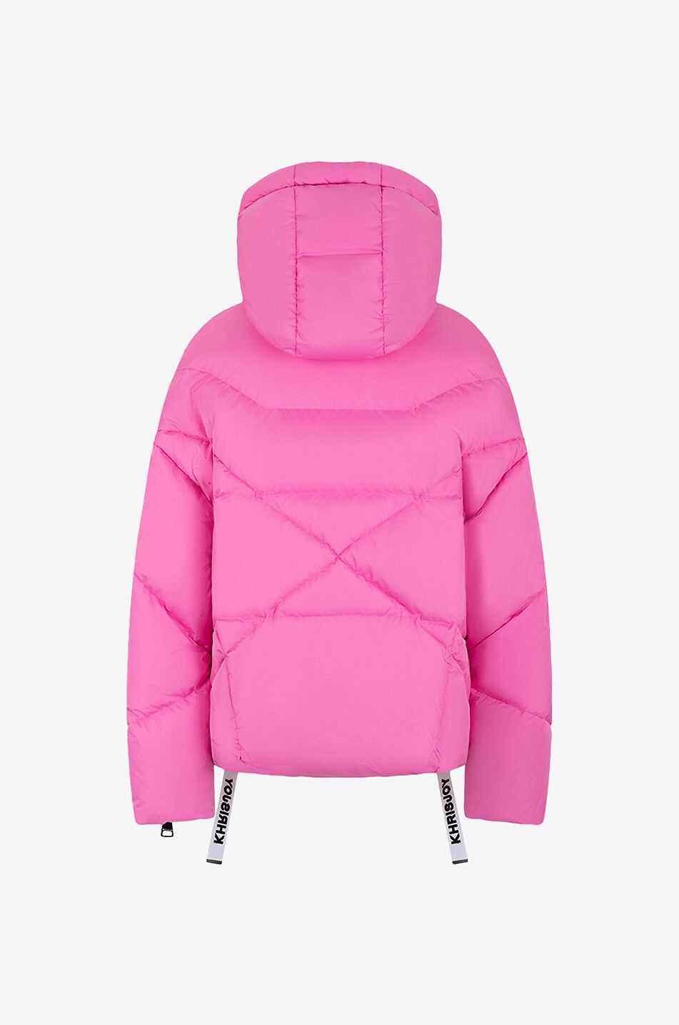 KHRISJOY Khris Iconic hooded loose down jacket Women MEDIUM PINK 2