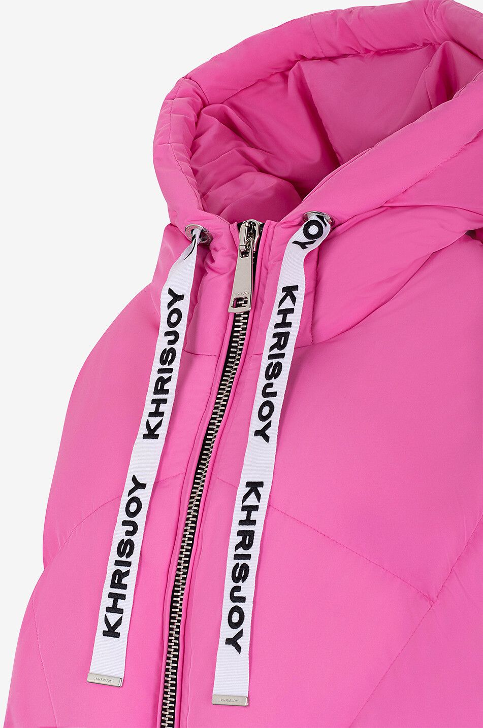 KHRISJOY Khris Iconic hooded loose down jacket Women MEDIUM PINK 3