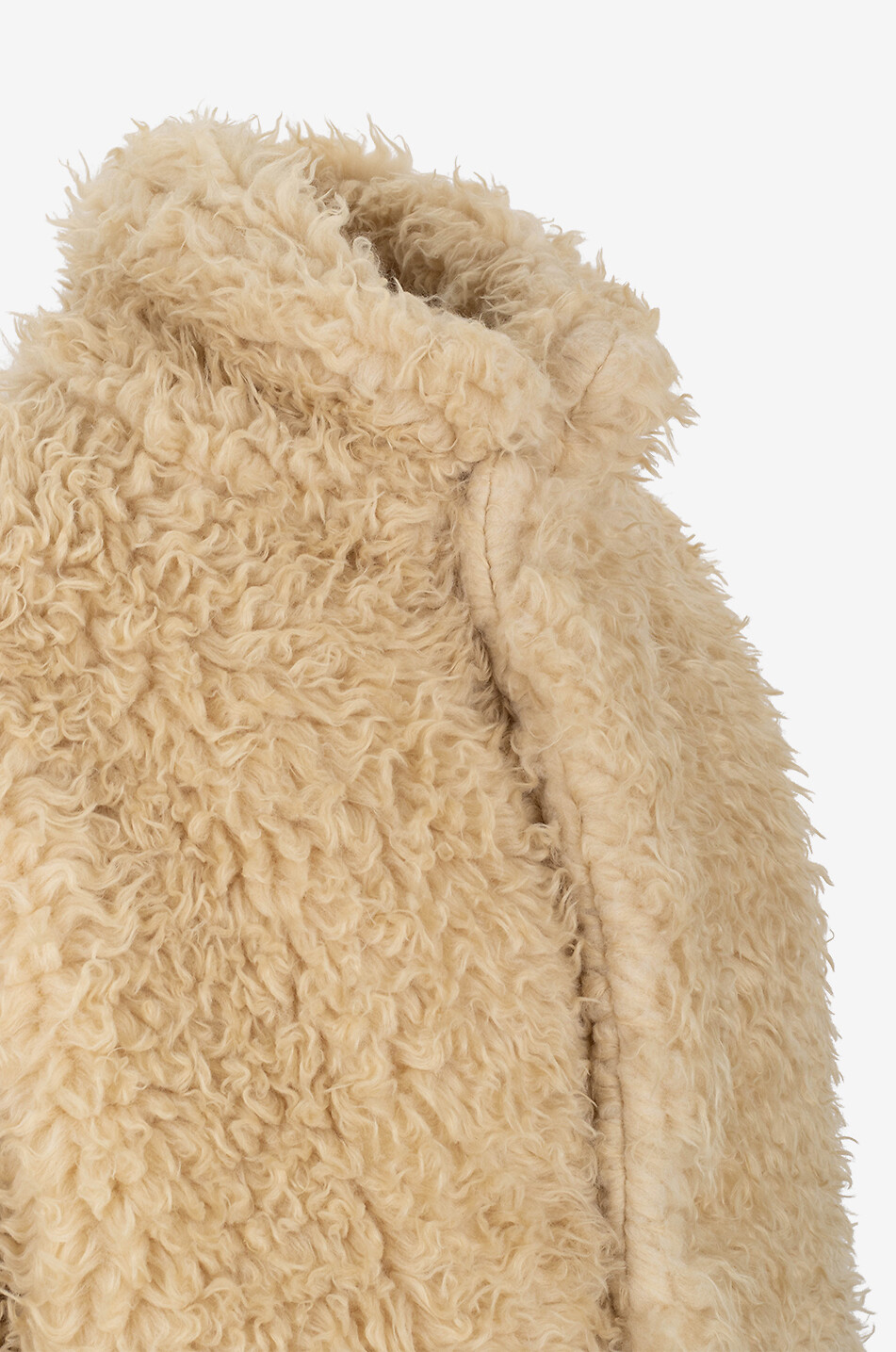 MM6 Mid-length faux fur coat Women BEIGE 3